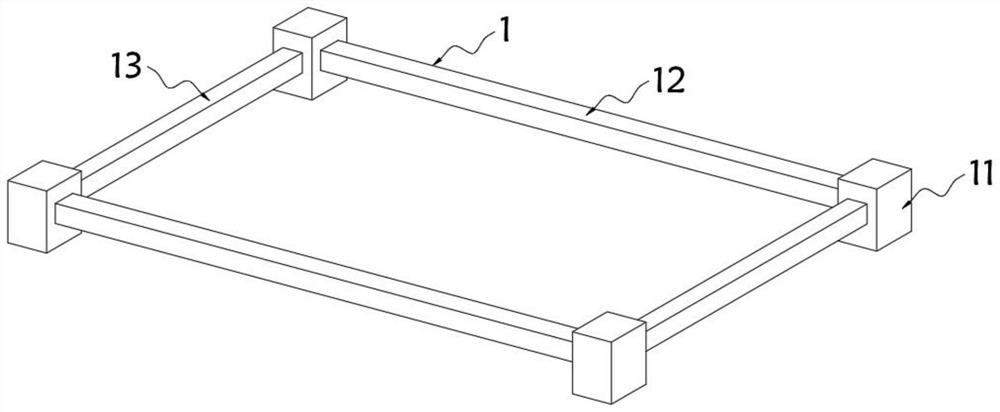 Radiotherapy department positioning bed for assistant positioning based on multi-point positioning structure