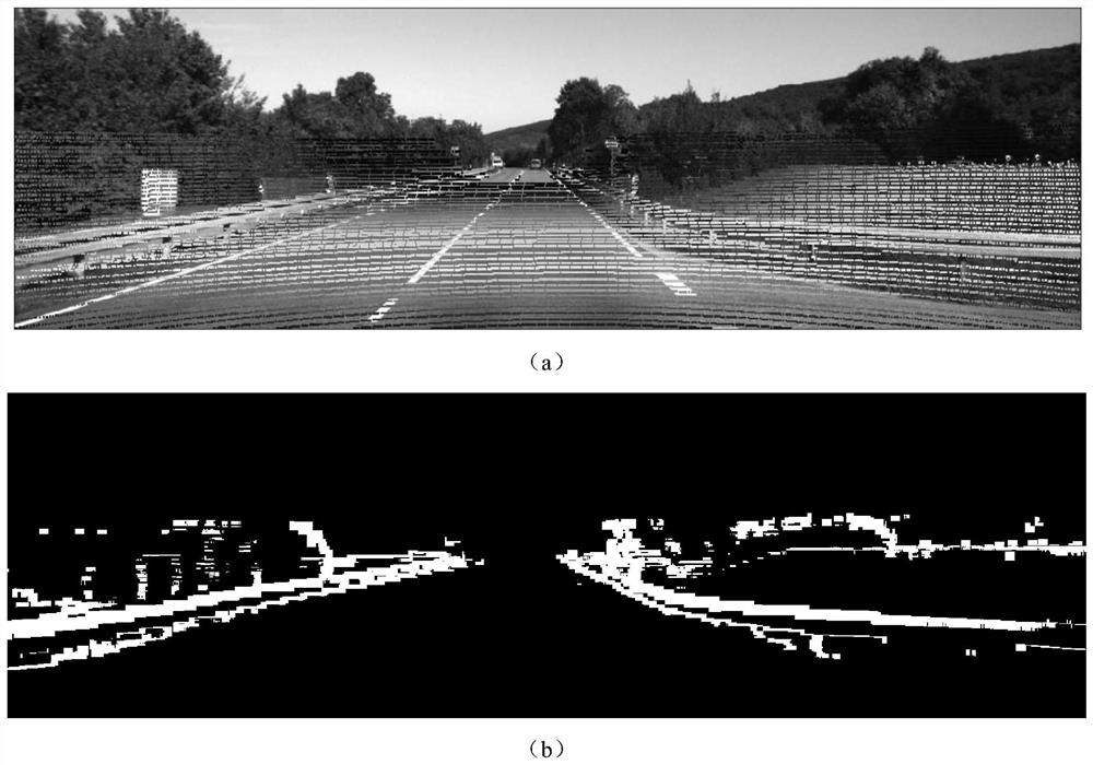 Multi-modal data fusion drivable area detection method based on point cloud up-sampling
