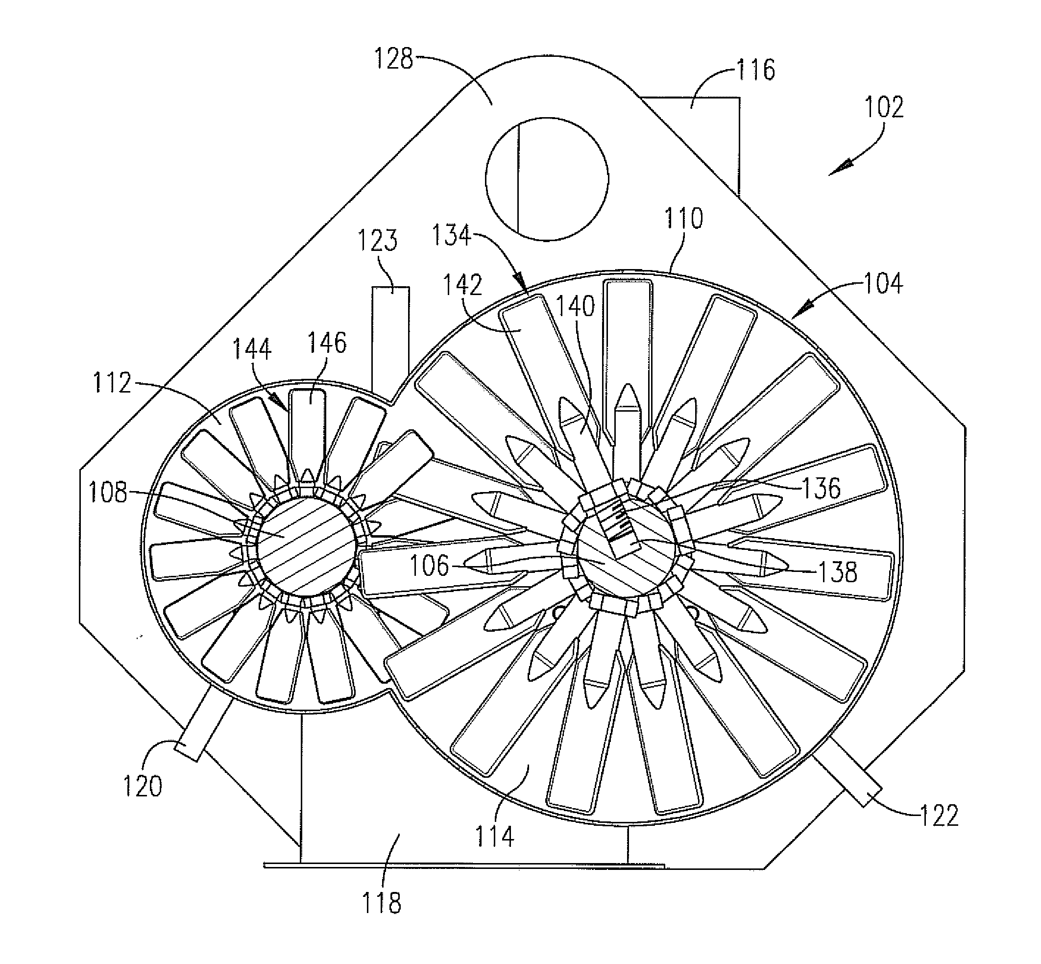 Preconditioner having independently driven high-speed mixer shafts