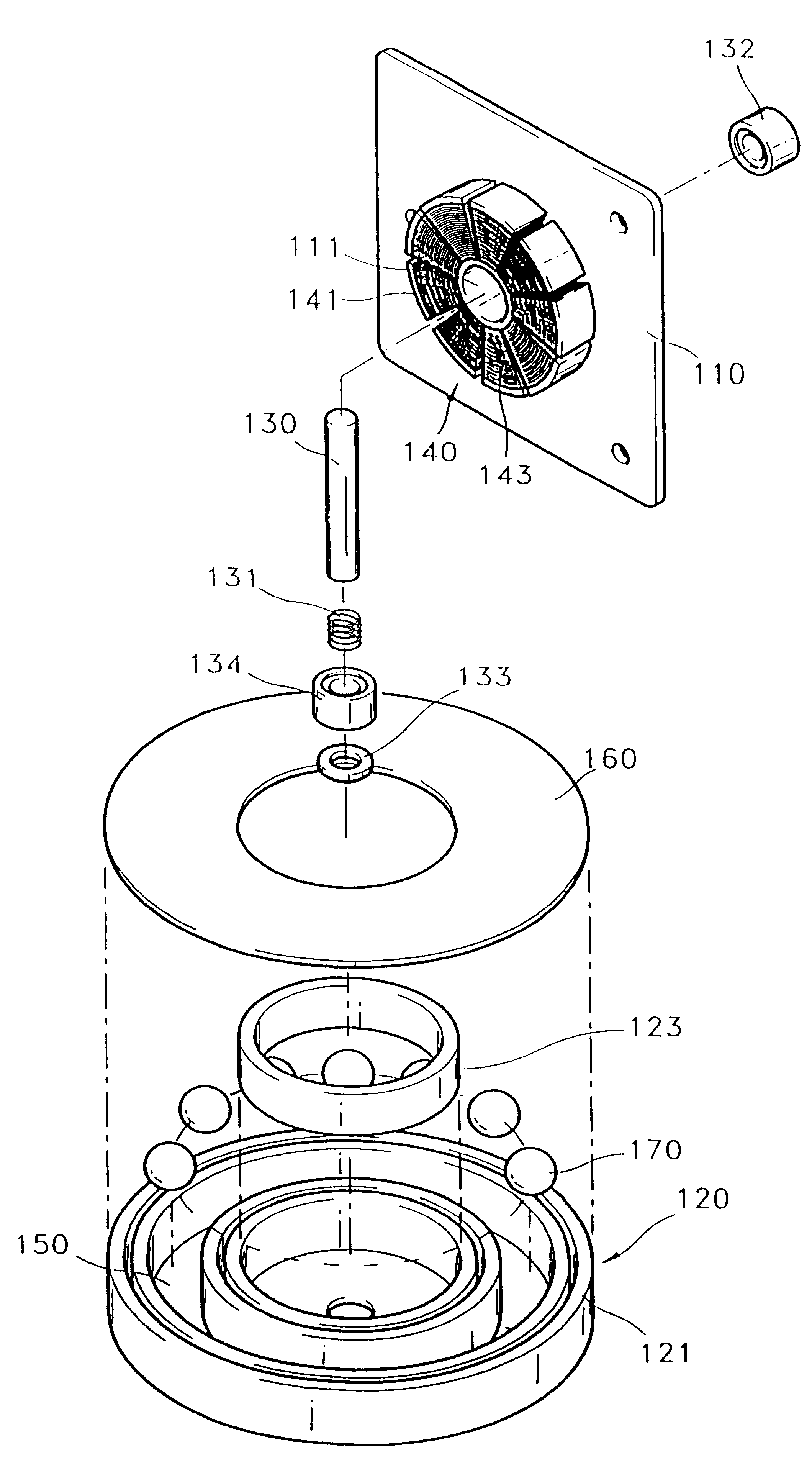 Disk player, and turntable incorporating self-compensating dynamic balancer, clamper incorporating self-compensating dynamic balancer and spindle motor incorporating self-compensating dynamic balancer adopted for disk player