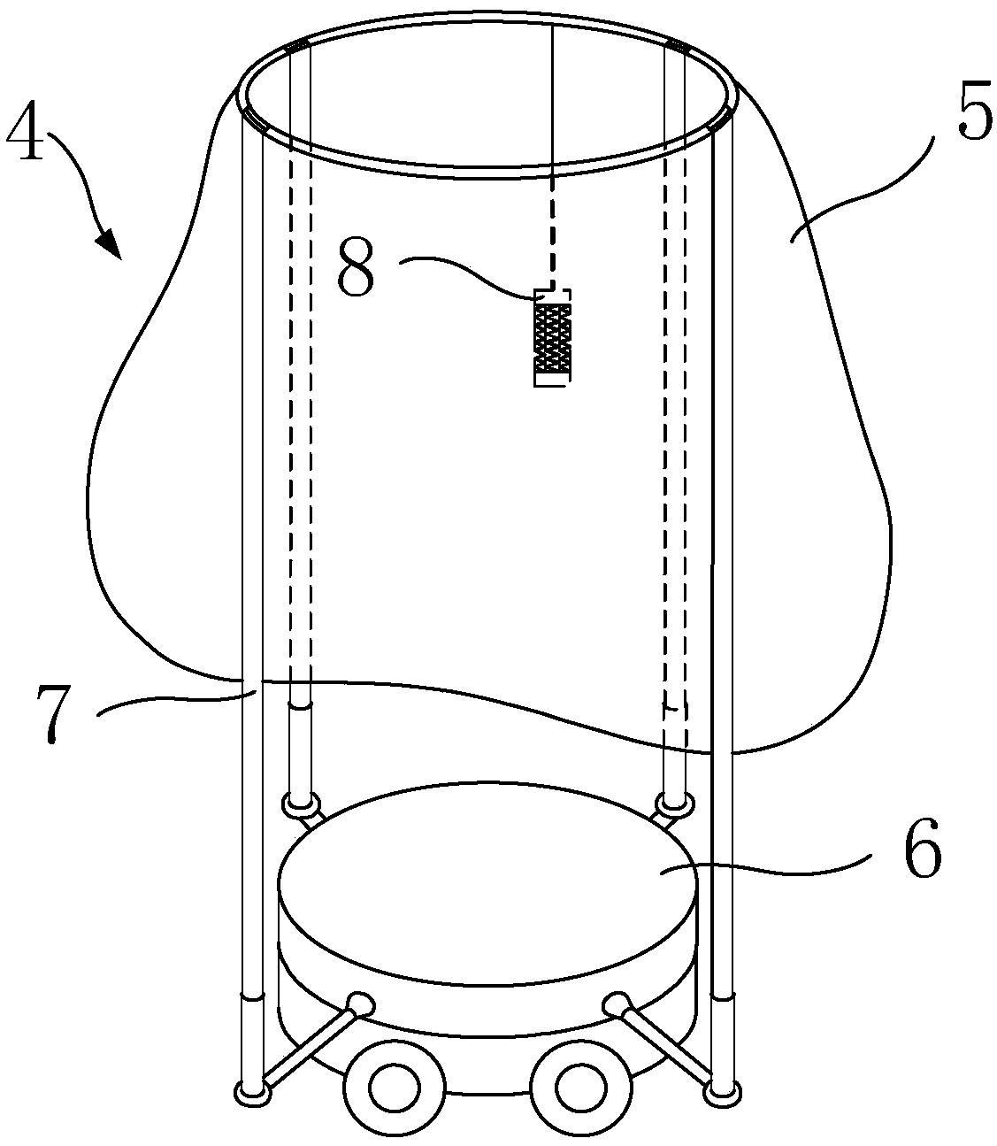Removing system and method for hornet nests