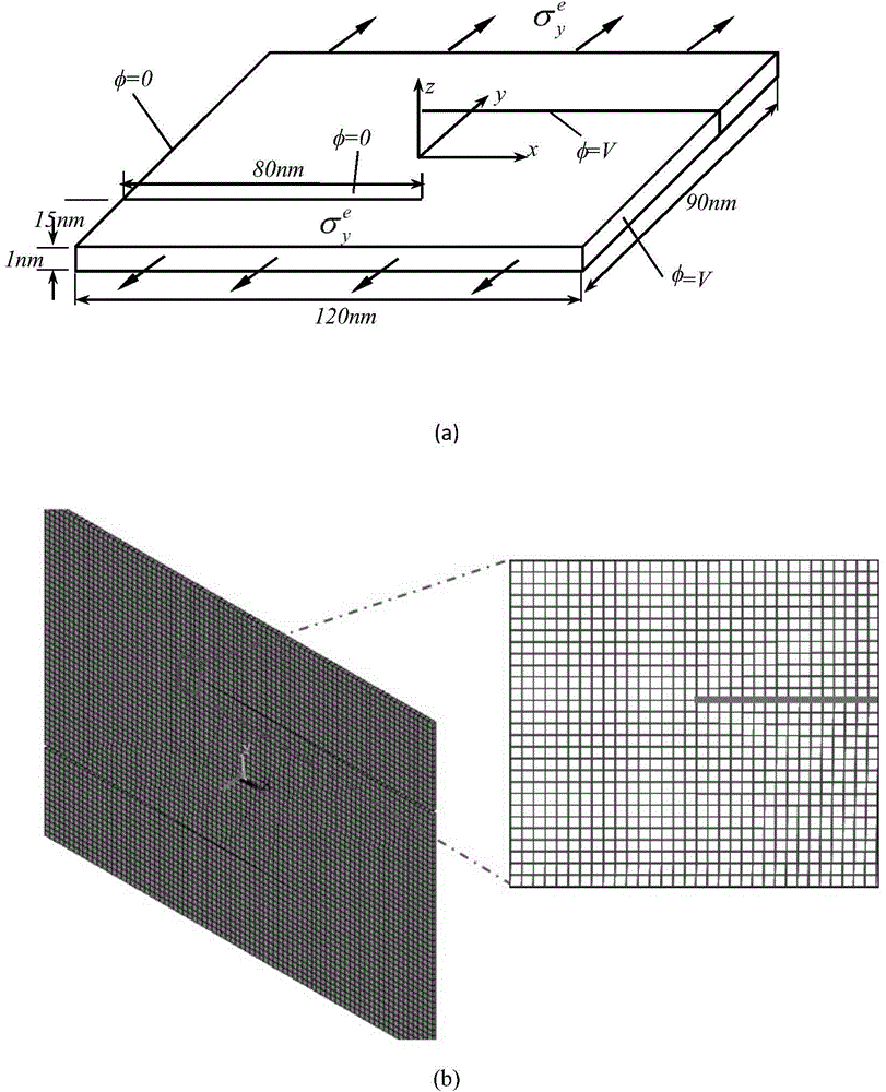 Finite element prediction method of electrode-containing ferroelectric single crystal based on phase-field method analysis