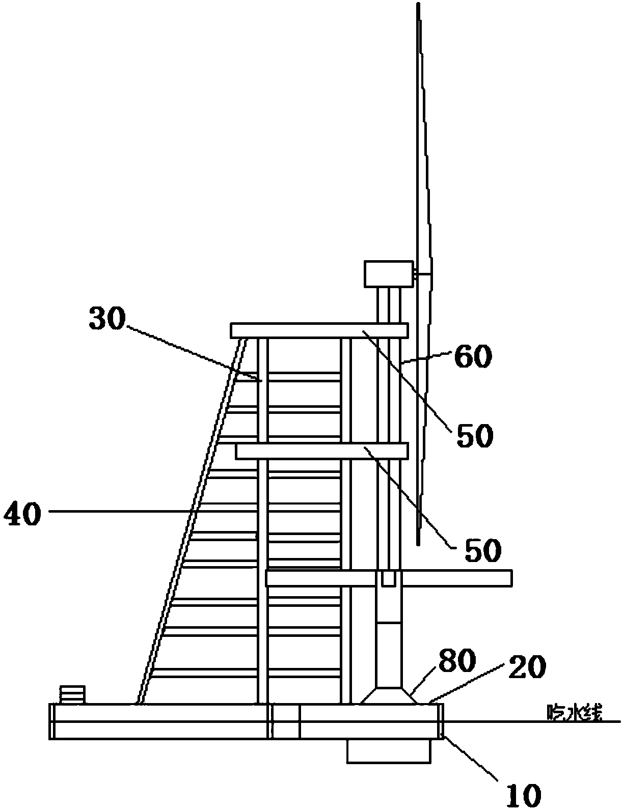 Floating-type fan and tension leg platform (TLP) transporting and mounting integrated ship and transporting and mounting method thereof