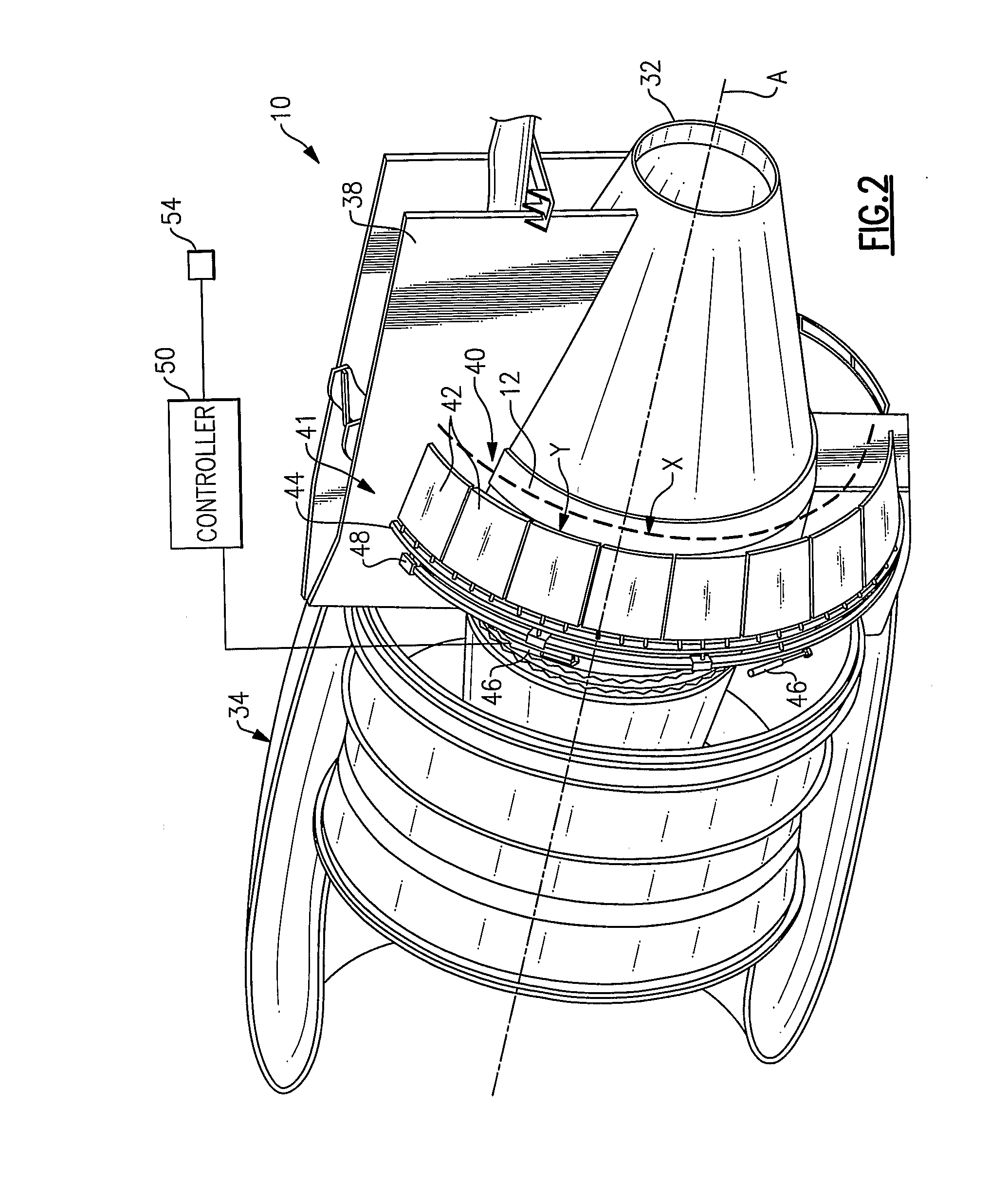 Turbofan engine with variable area fan nozzle and low spool generator for emergency power generation and method for providing emergency power