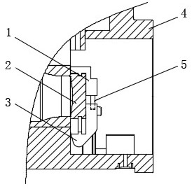 Device for disassembling and assembling upper fixing clamping block and lower fixing clamping block of explosion valve shearing cover