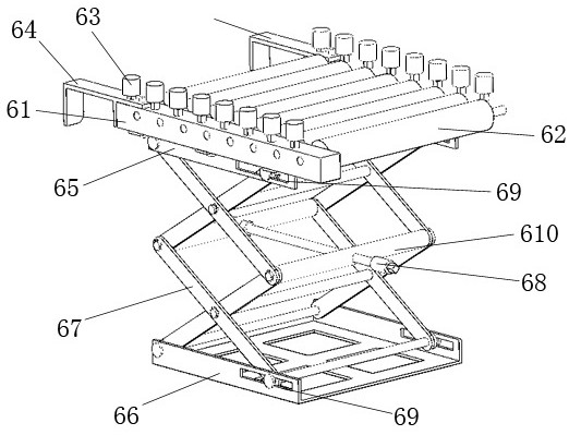 Device for disassembling and assembling upper fixing clamping block and lower fixing clamping block of explosion valve shearing cover