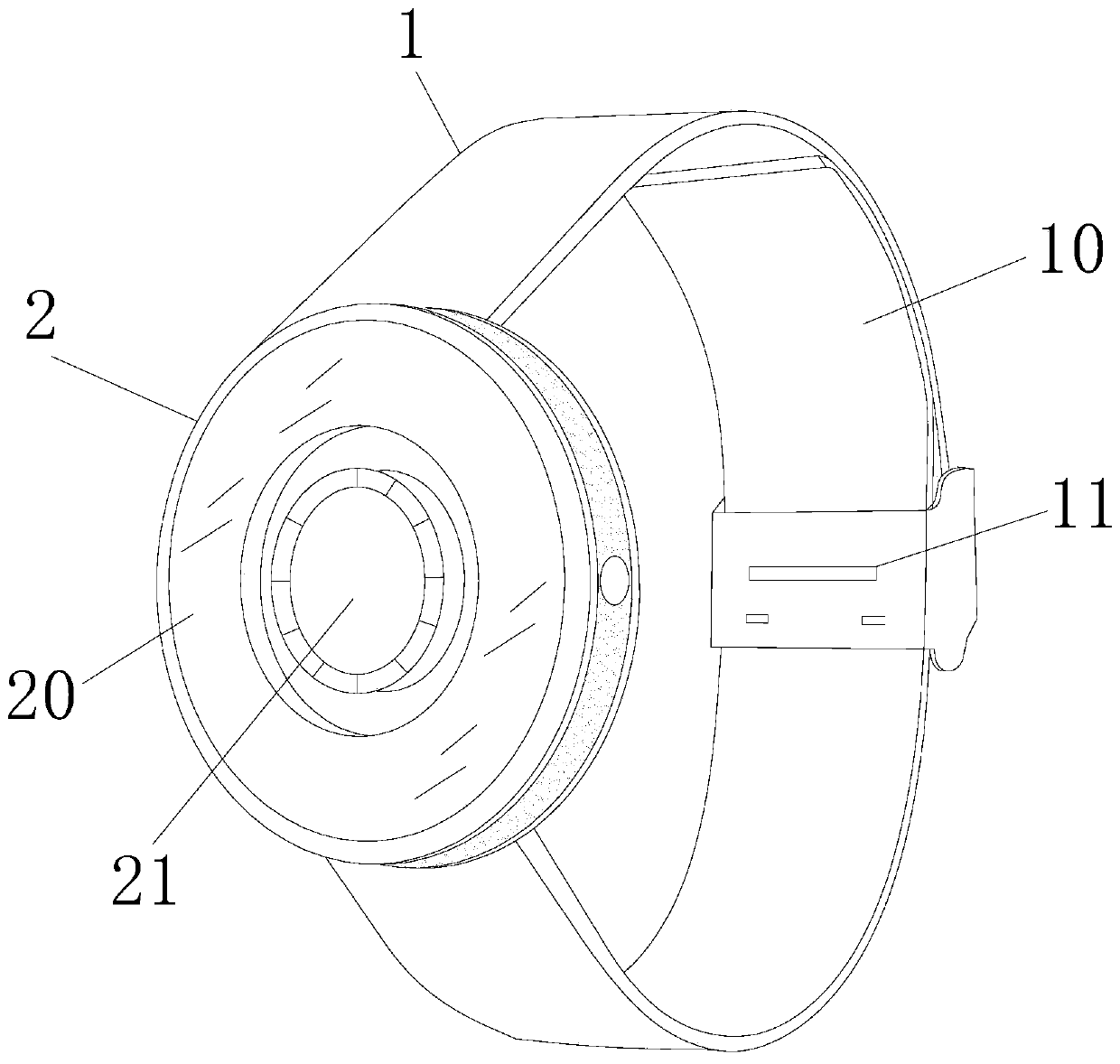 Novel smartwatch capable of changing dial plate appearance based on watch ring rotation
