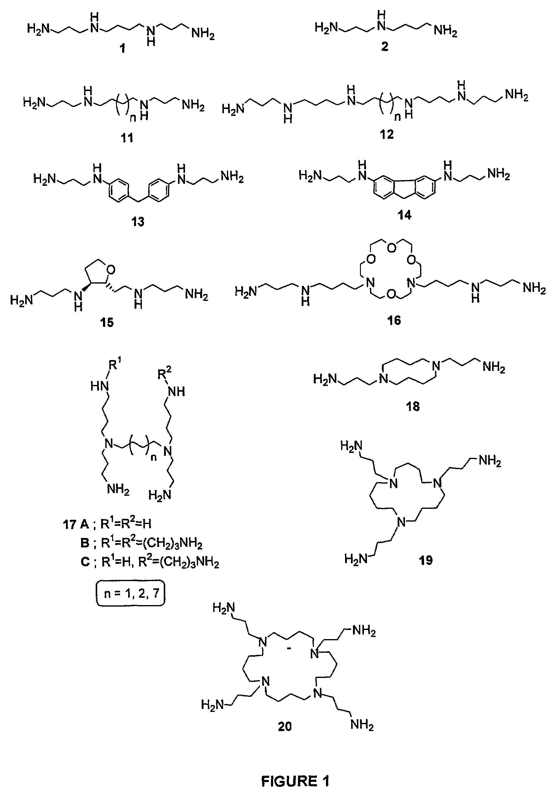 Polyamine conjugates with acidic retinoids and preparation thereof