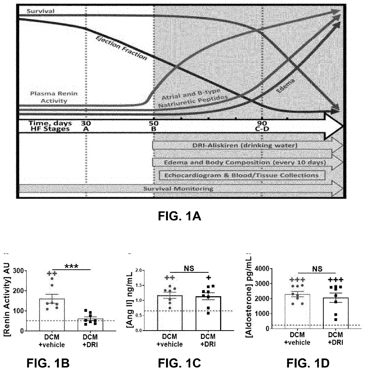 Method of personalized treatment for cardiomyopathy and heart failure and other related diseases by measuring renin activity, pro-renin, pro-renin receptor levels in blood