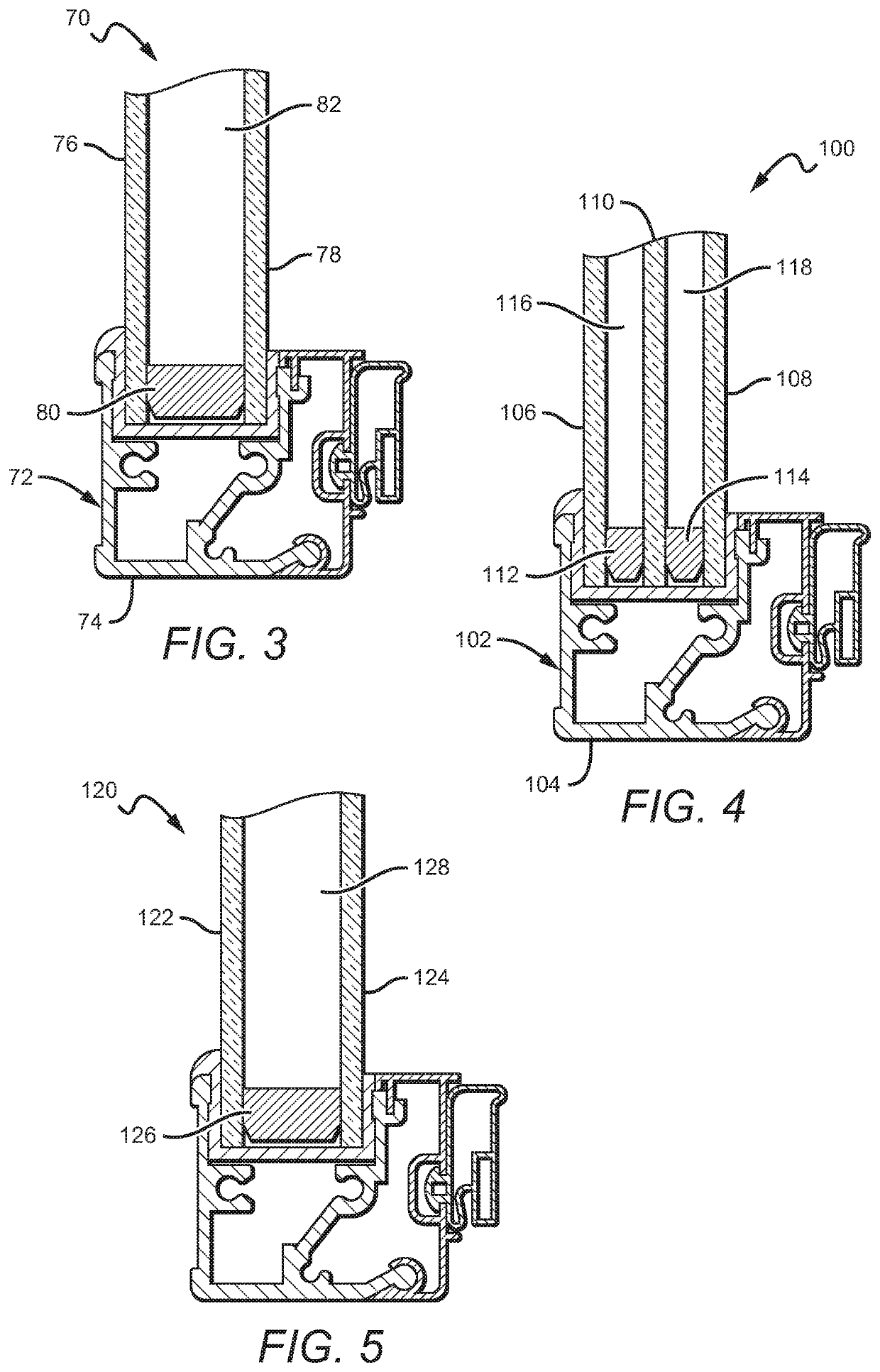 Krypton gas filled cooler door