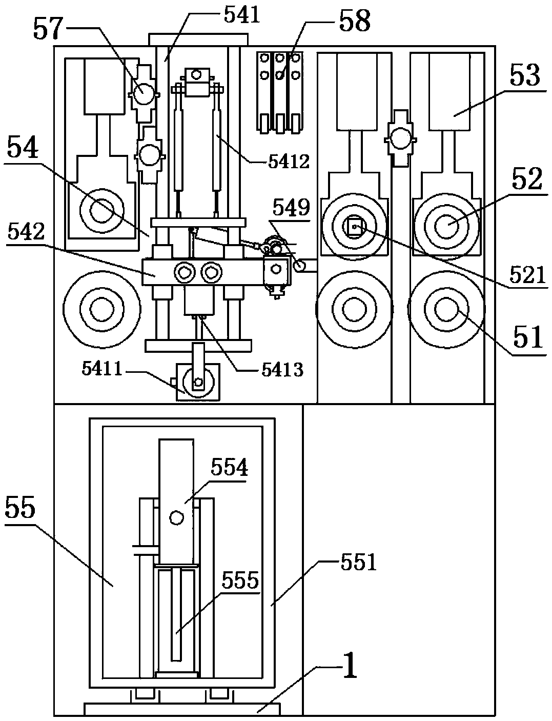 Automatic edge trimming machine for pressing plate