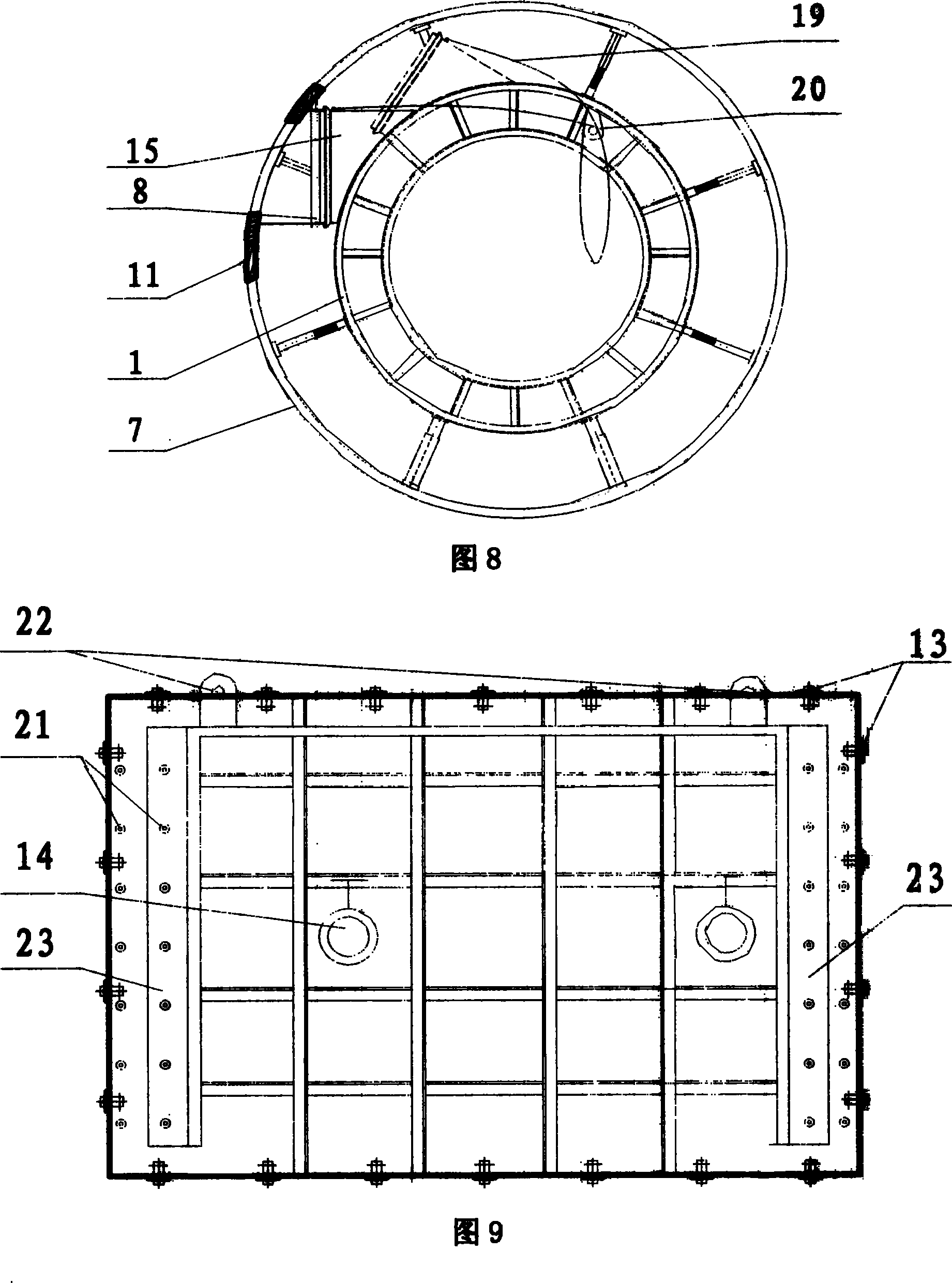 Segment deformation control and flood-proof device and operation method for tunnel opening construction