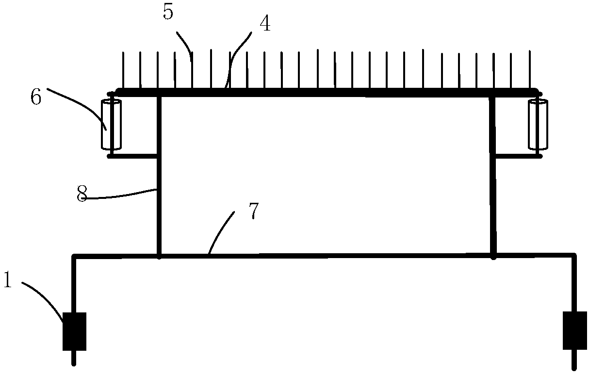 Sintering machine and grate bar cleaning device