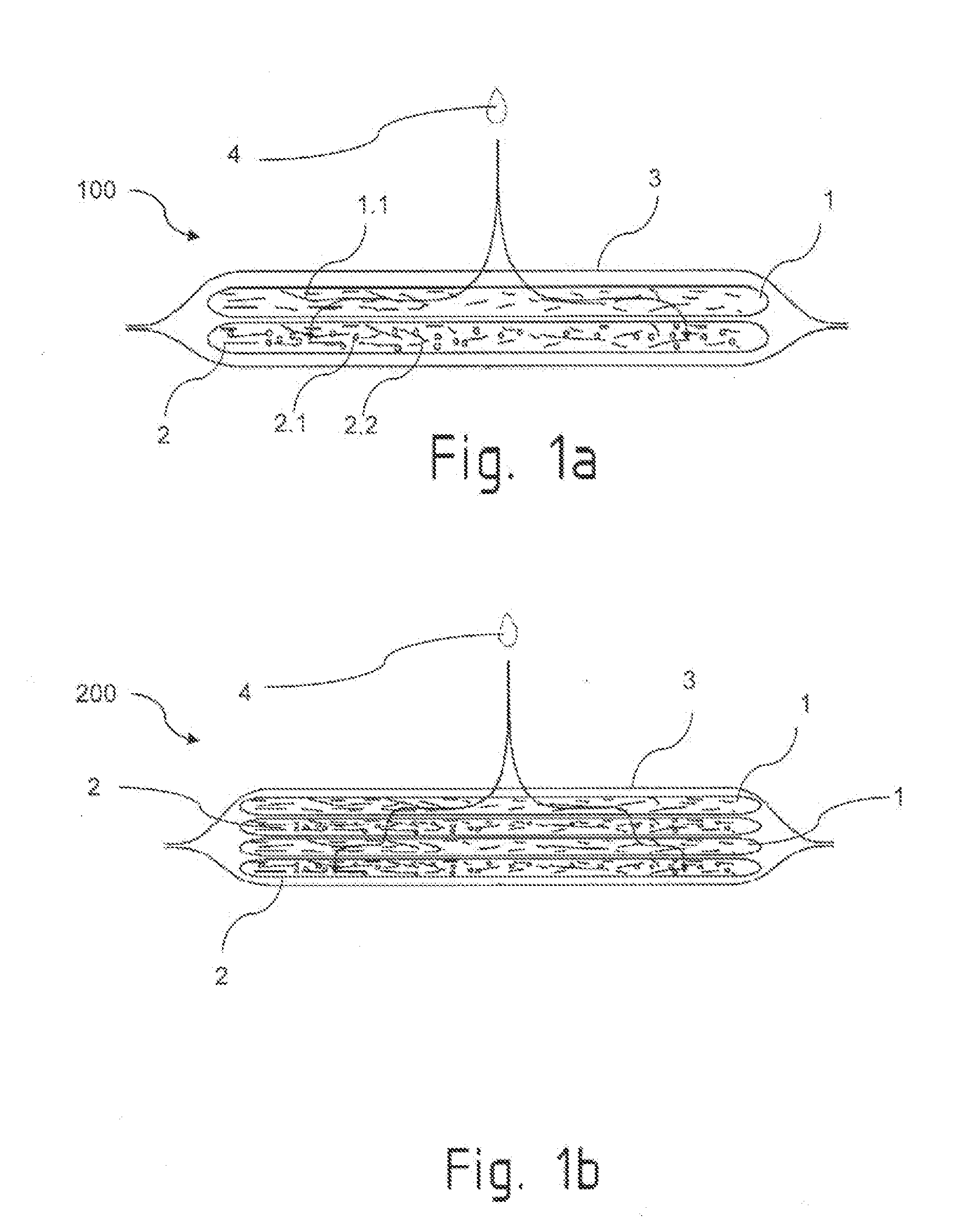 Wound care article, comprising a portion of modified natural fibers or synthetic fibers