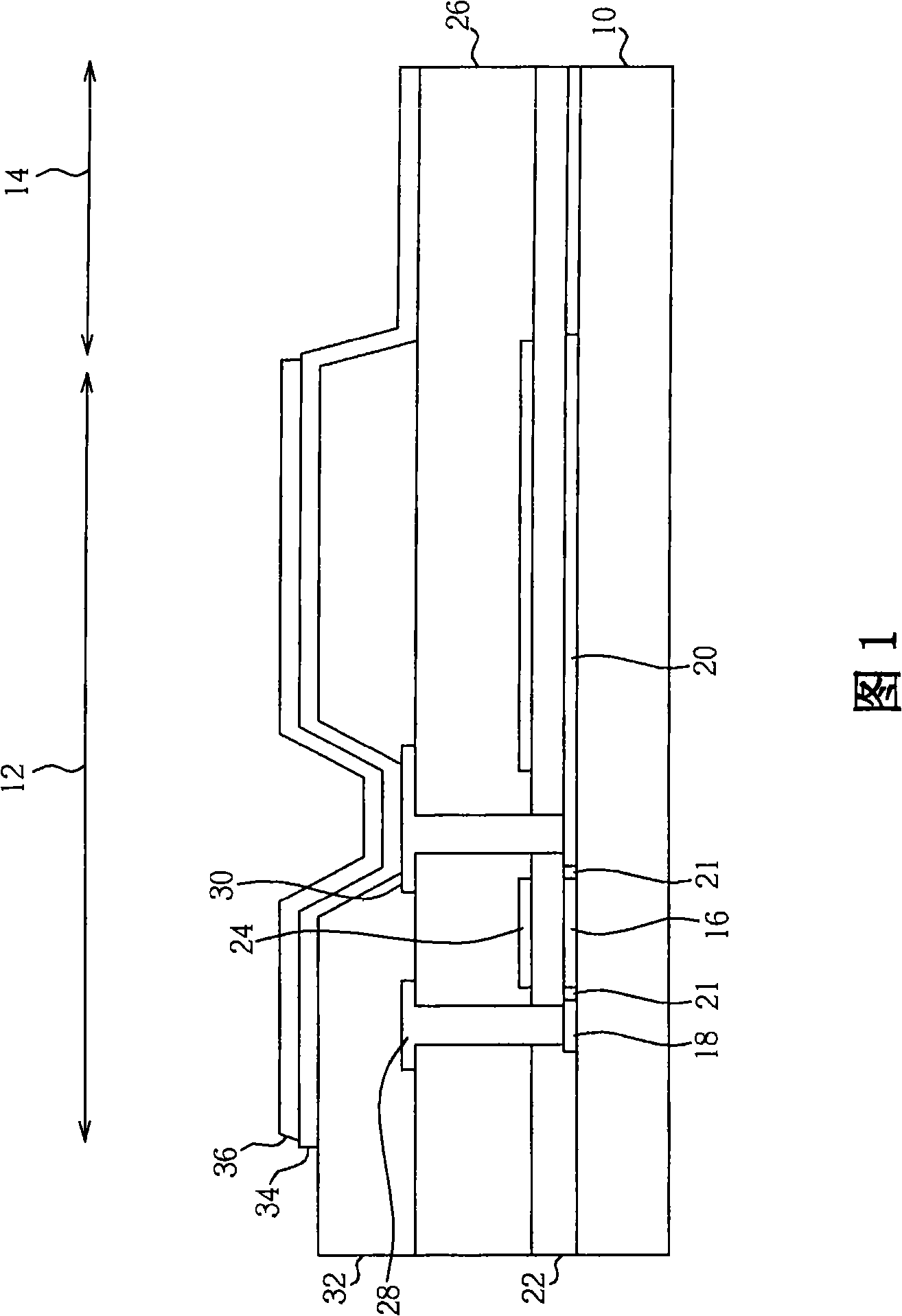 Semi-penetrating semi-reflective liquid crystal display device and manufacturing method thereof