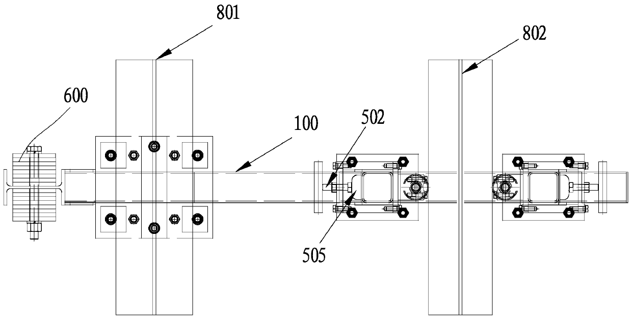 Adjustable fixture for structural mechanics test