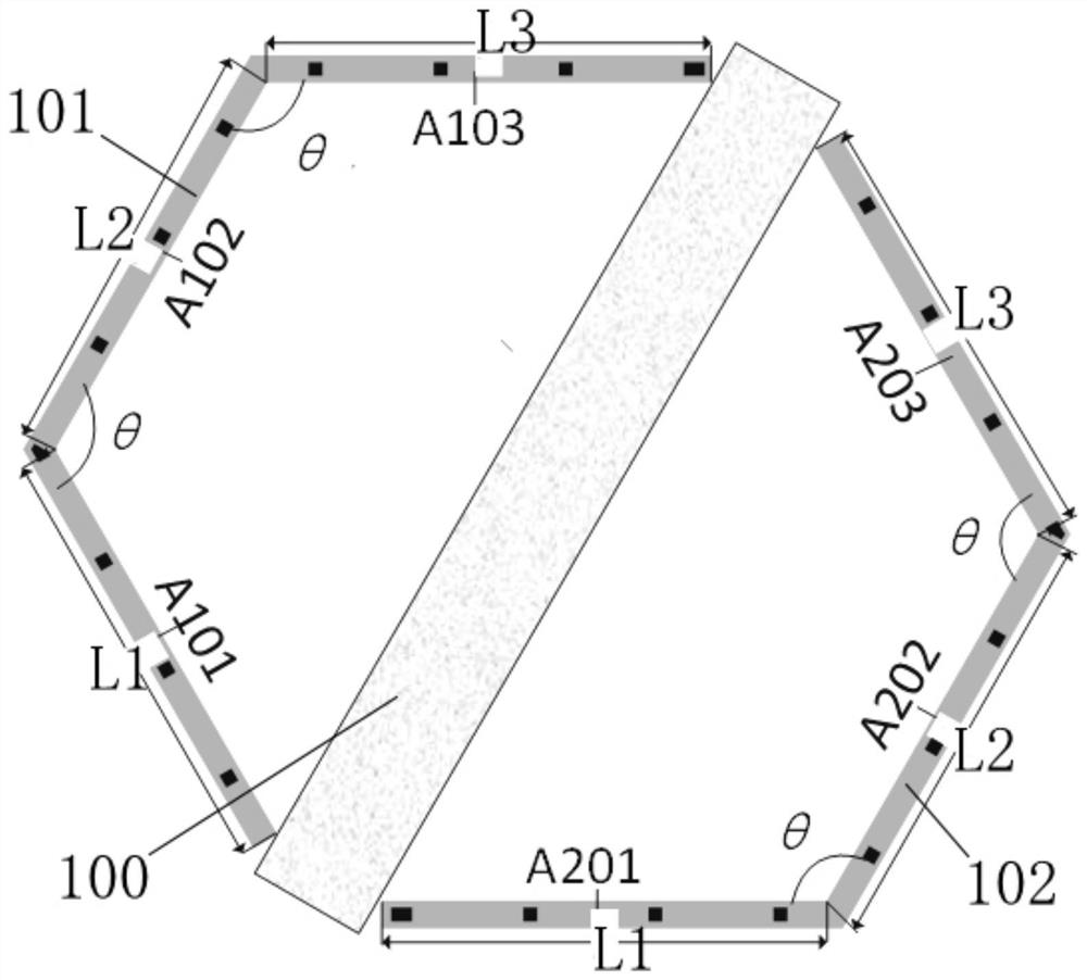 Optical reconstruction method of three-dimensional special-shaped plane aperture holographic imaging security radar