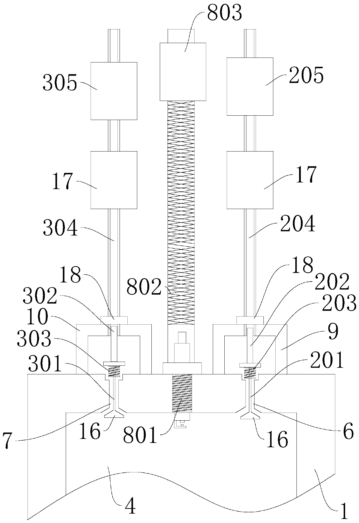Geophysical prospecting continuously controllable seismic source device