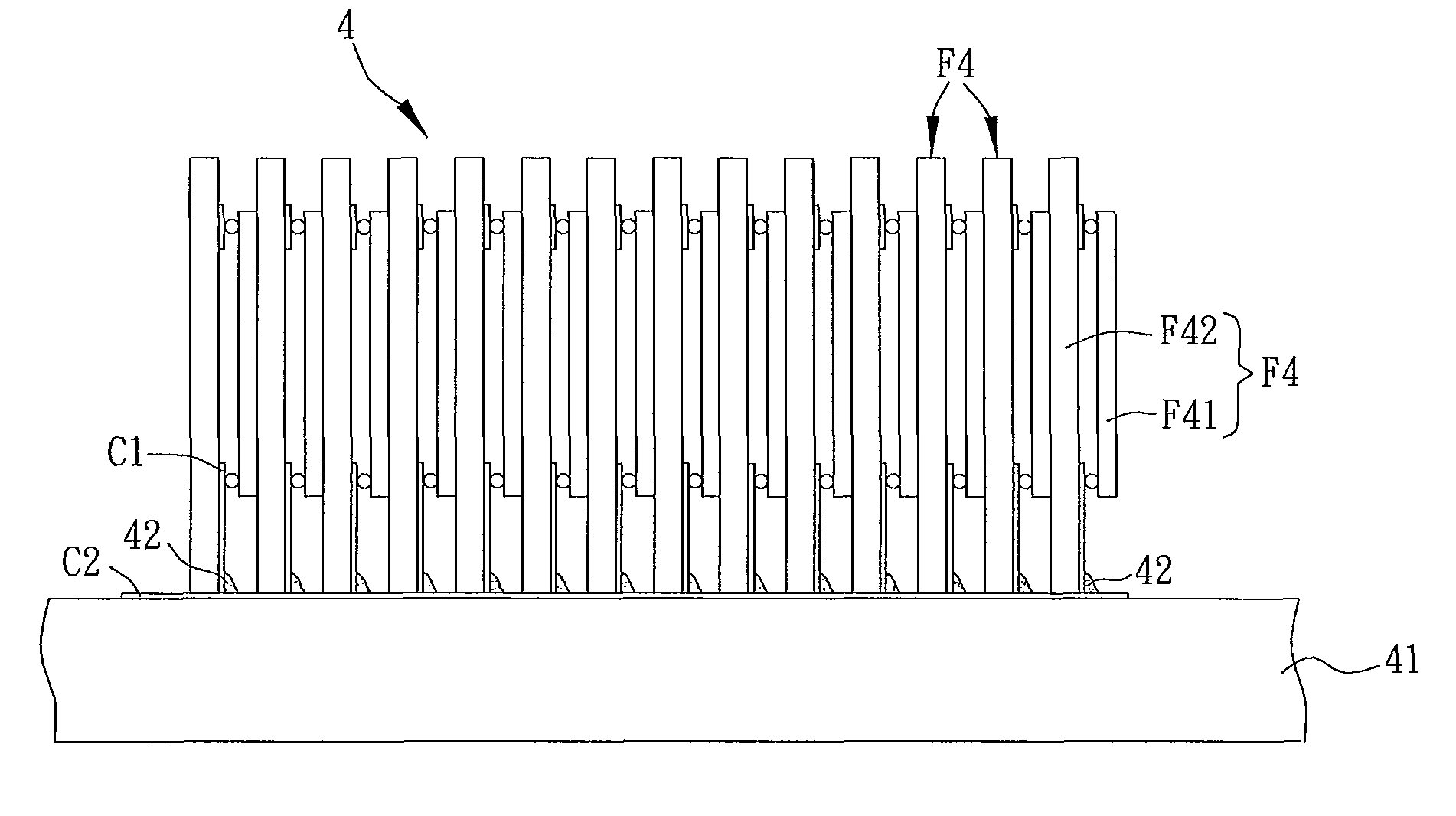 Semiconductor chip module with stacked flip-chip unit