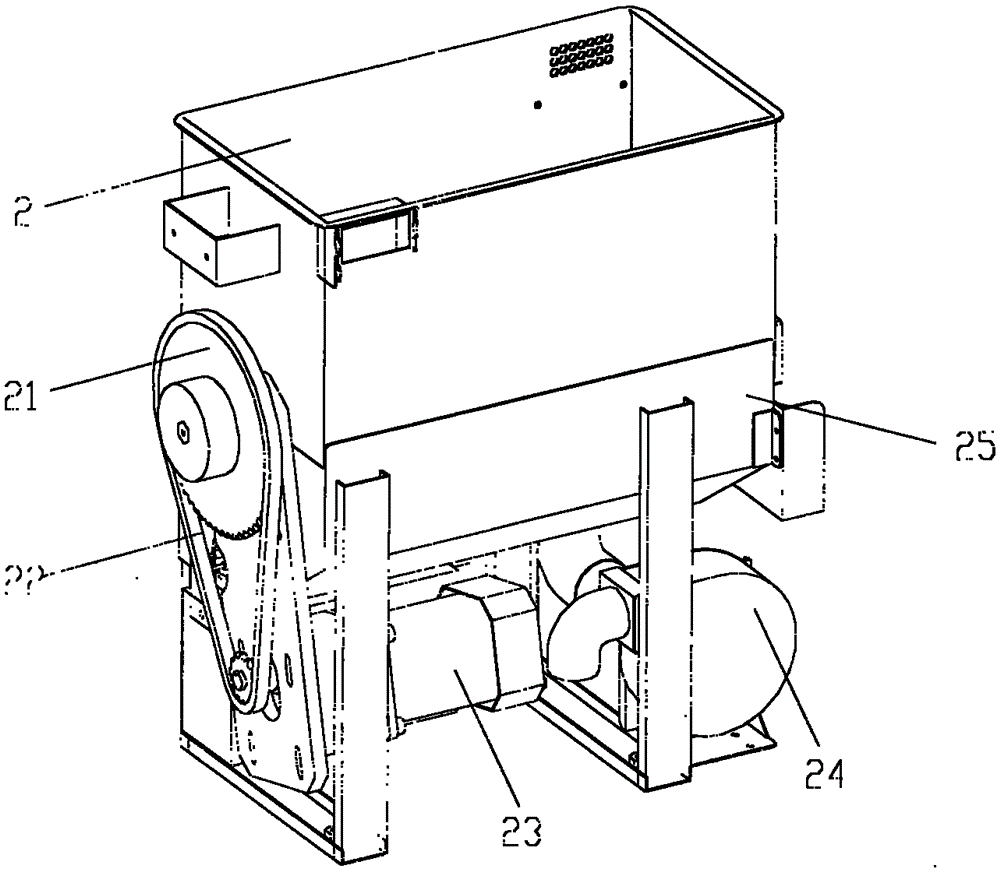 Organic material fertilizer making machine and fertilizer making method