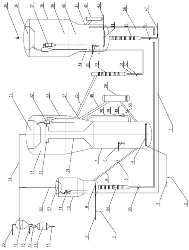 Device for producing low-carbon olefin from oxygen-containing compound