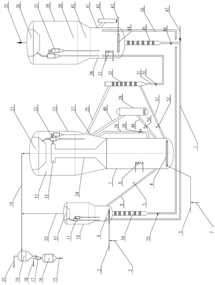 Device for producing low-carbon olefin from oxygen-containing compound