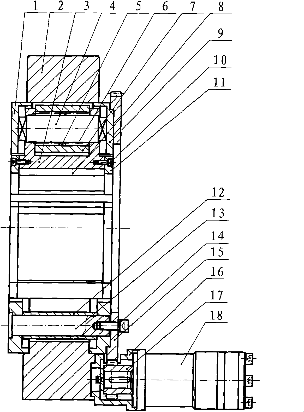 Rear tong head clamping mechanism of micro-damage screwing machine