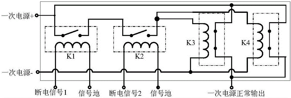 Triple-redundant passive independent current mutual inspection power off restarting system and triple-redundant passive independent current mutual inspection power off restarting method