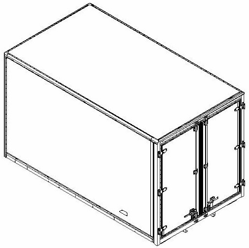Lightweight aluminum alloy compartment structure
