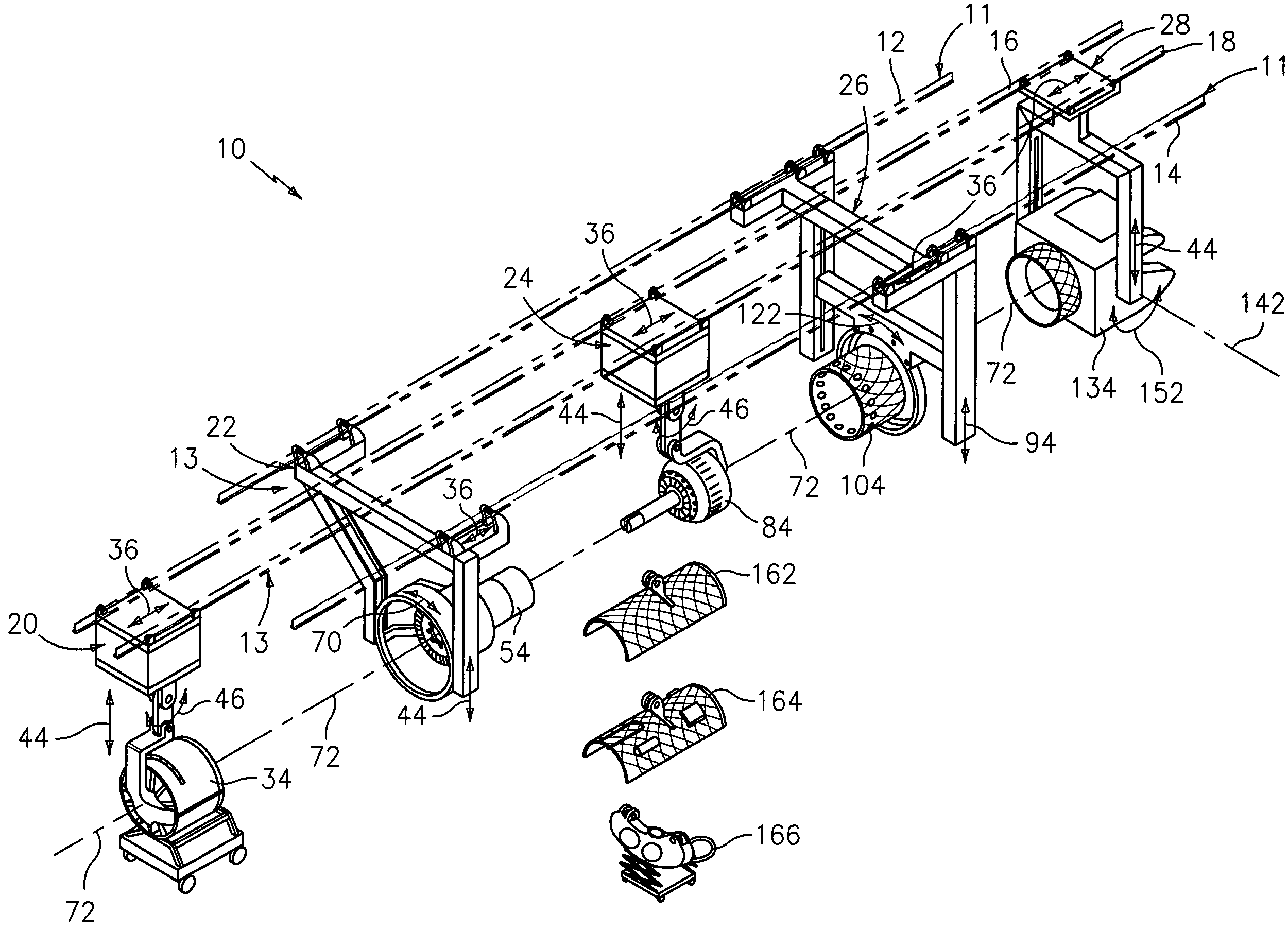 Apparatus and method for quadrail ergonomic assembly