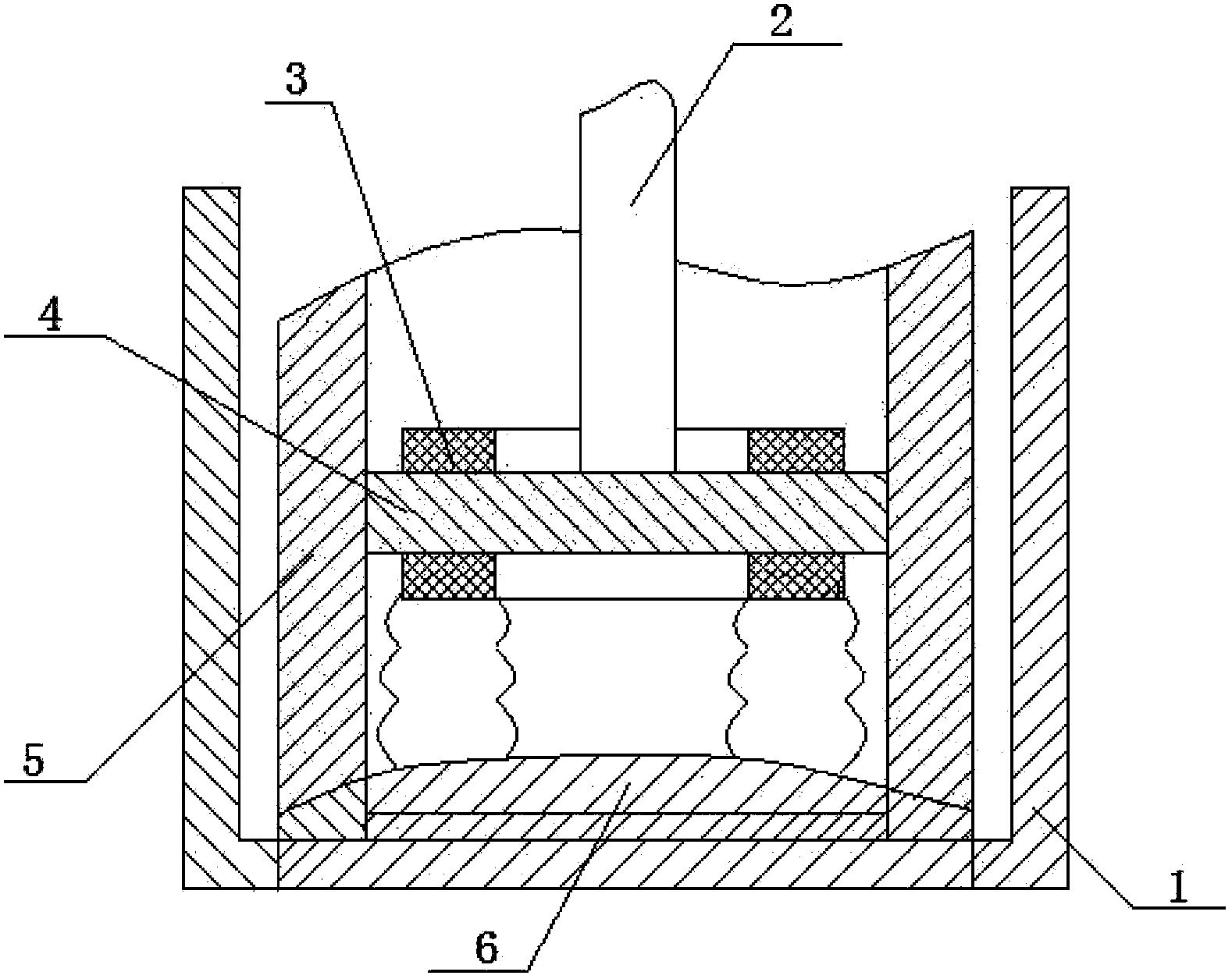 Forging machine air cushion structure