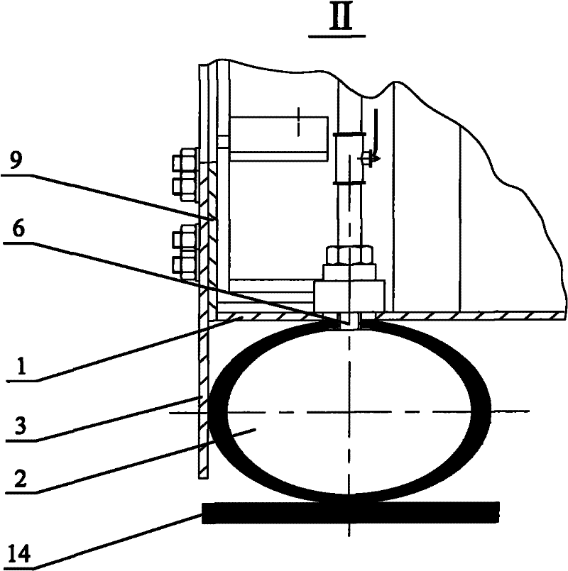 Large-diameter pipeline sealing performance testing device and method