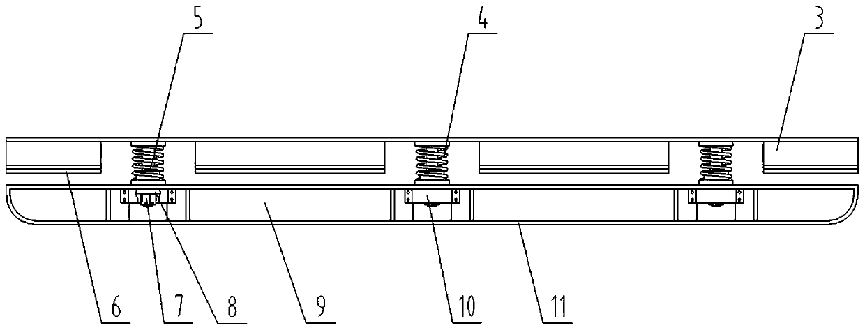 Bottom sitting device for manned submersible