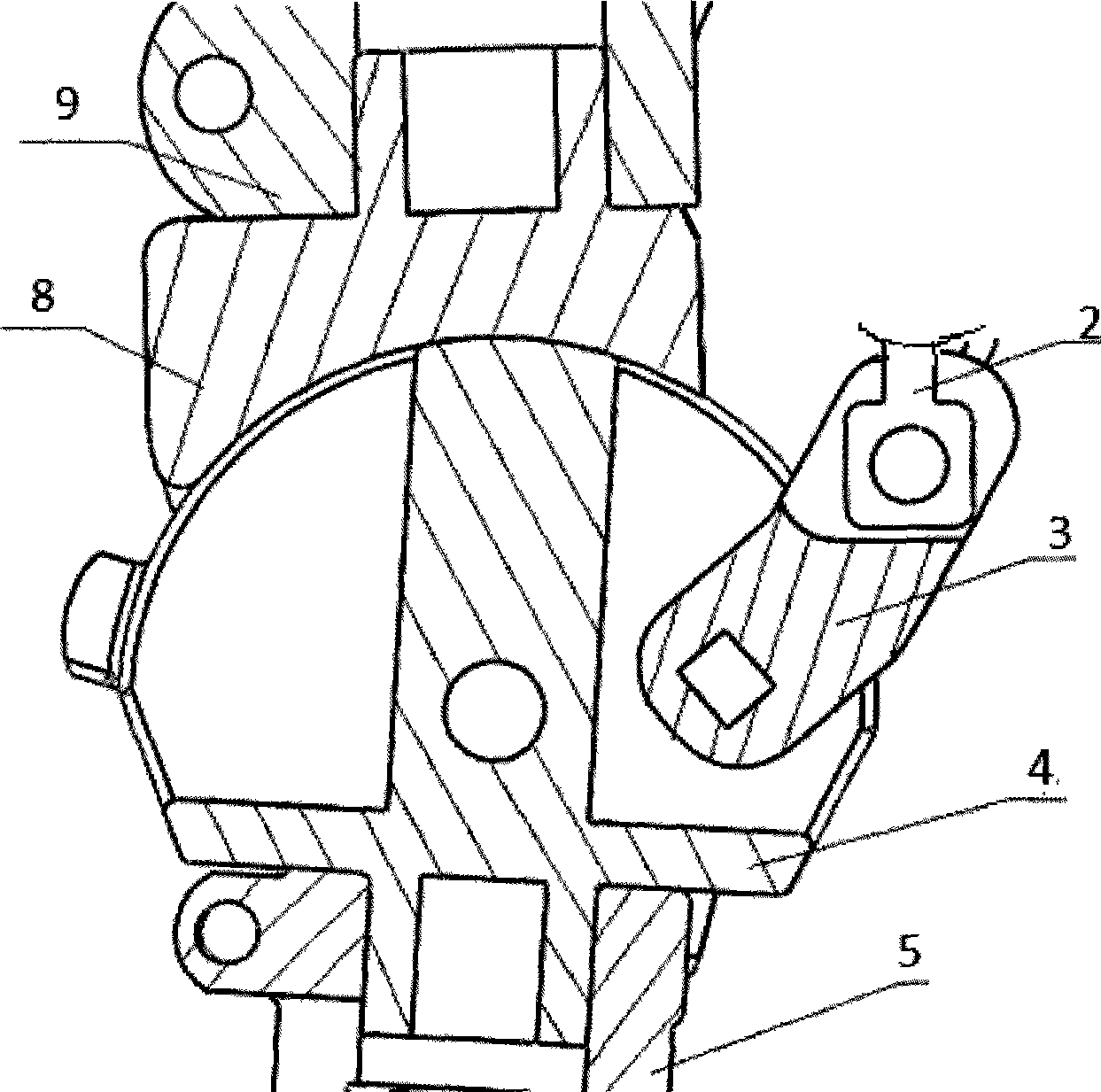 Hydraulic locking device of ankle joint of artificial foot with adjustable heel height