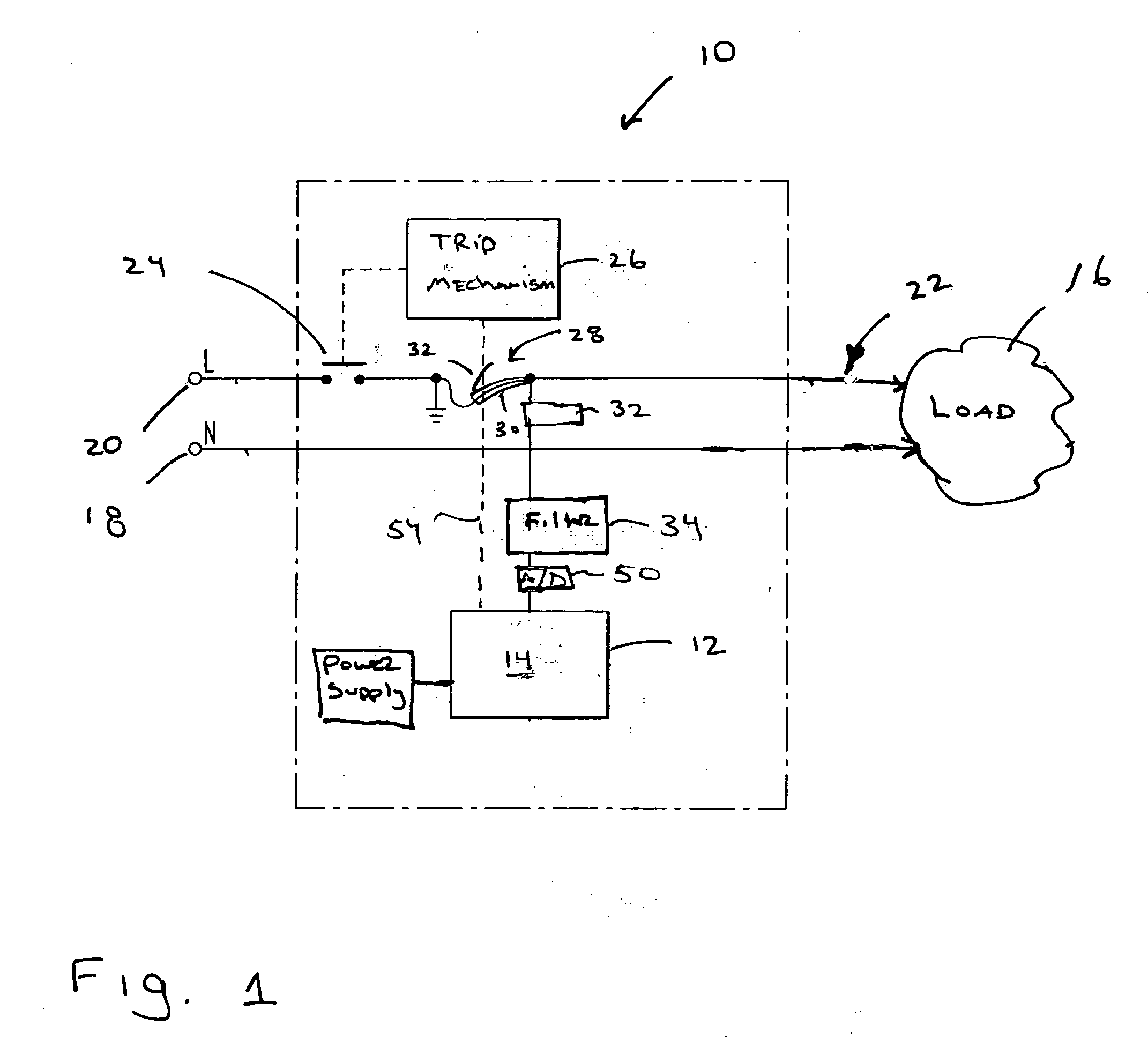 Series arc fault current interrupters and methods