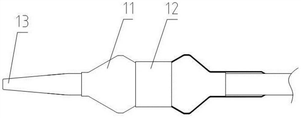 Reaming type non-implanted atrium shunting device