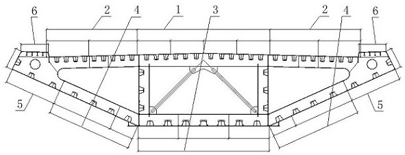 Multi-plate unit structure of steel box girder and combined manufacturing method