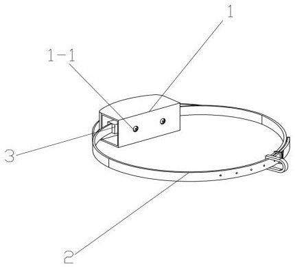 A behavior correction collar for medium and large dogs