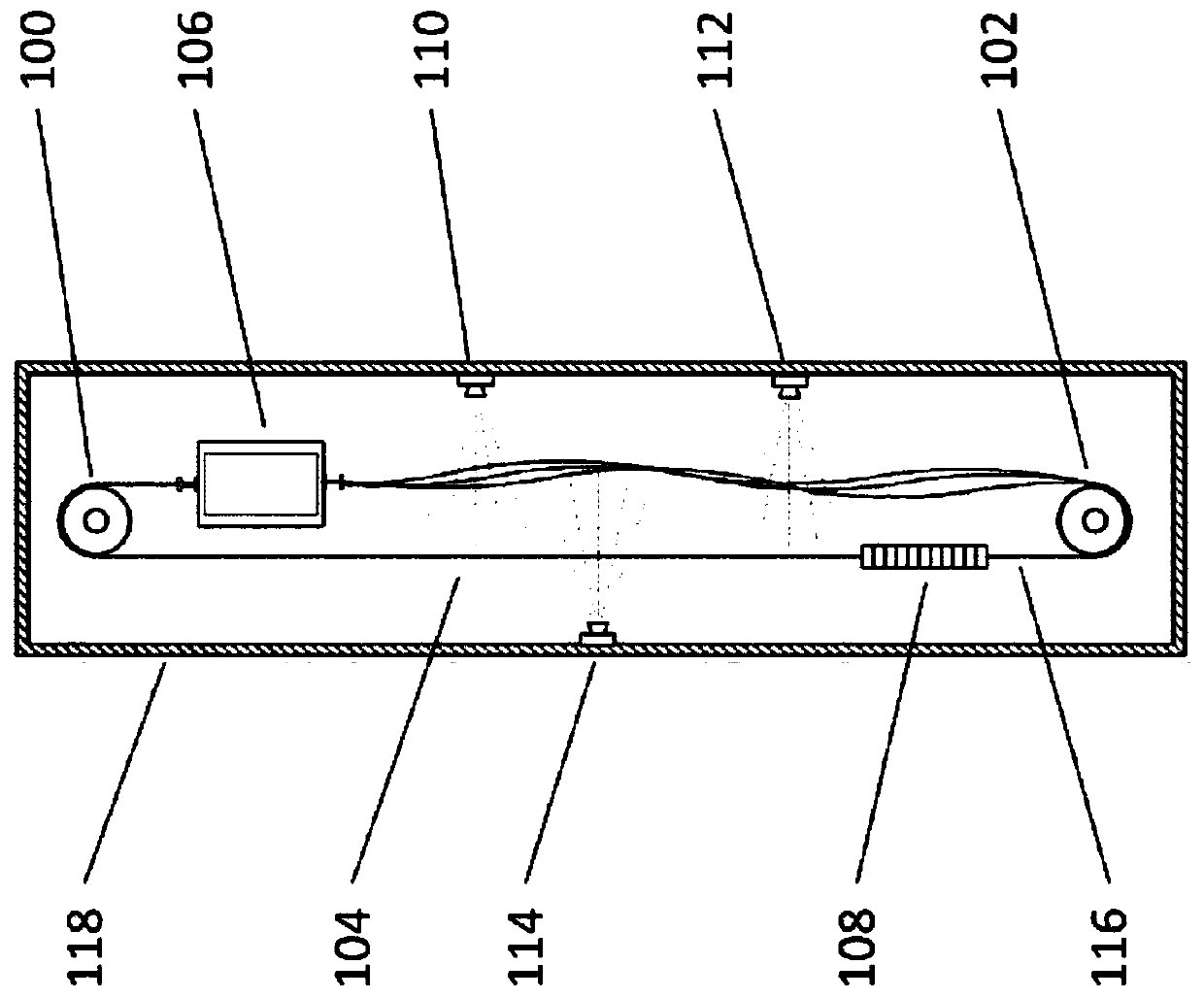 Real-time rope/cable/belt sway monitoring system for hoist applications