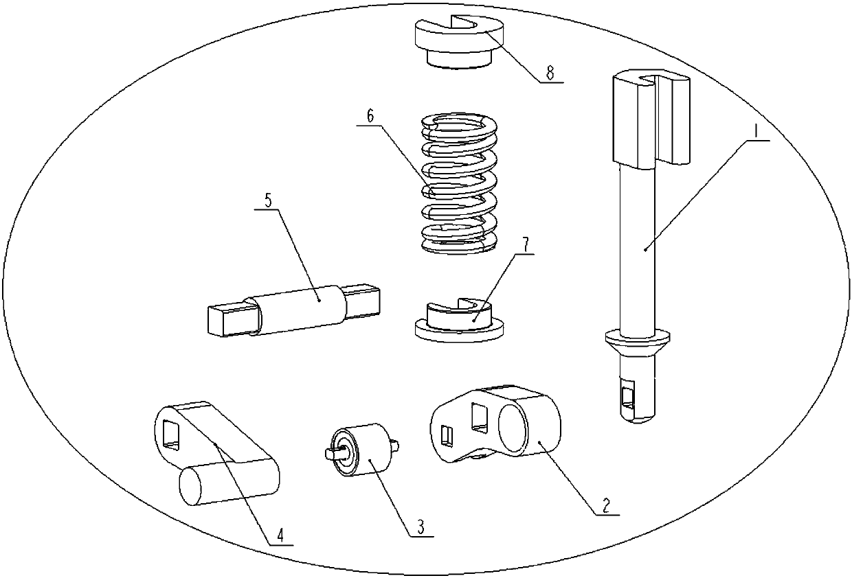 Locking mechanism for gauge-variable bogie of high-speed electric multiple unit