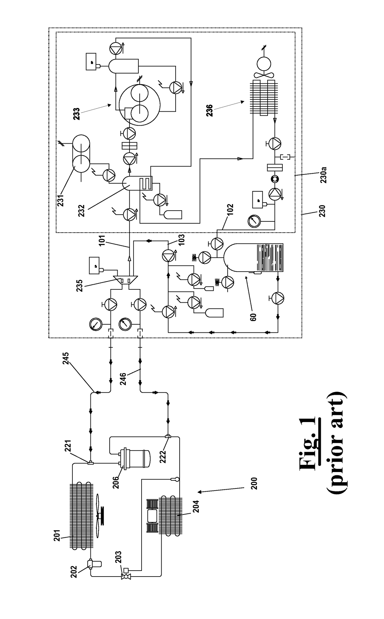Apparatus and method for recovering and regenerating a refrigerant from an A/C plant