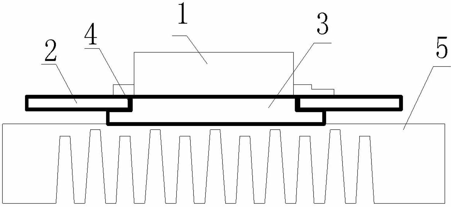 Photovoltaic inverter IGBT (Insulated Gate Bipolar Transistor) heat-dissipating structure