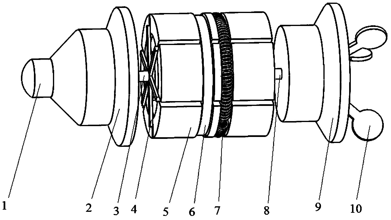 Pipeline inspection device based on rotating electromagnetic field