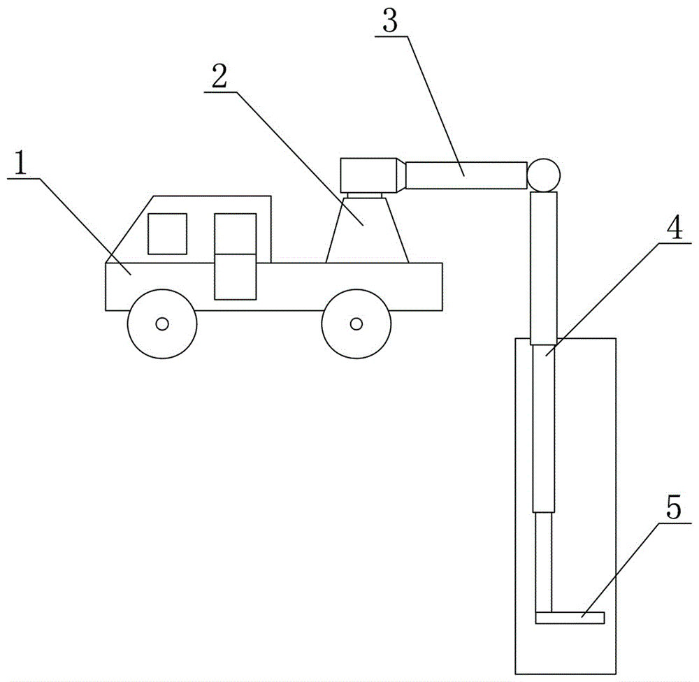Mobile vehicle-mounted automatic deep well rescue device