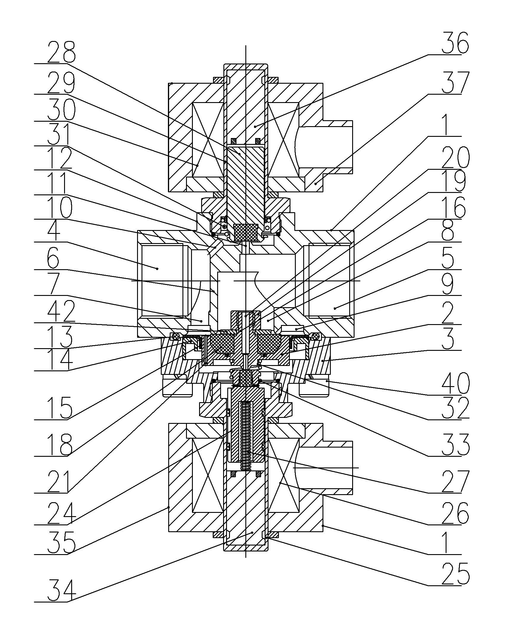 Natural gas electromagnetic valve
