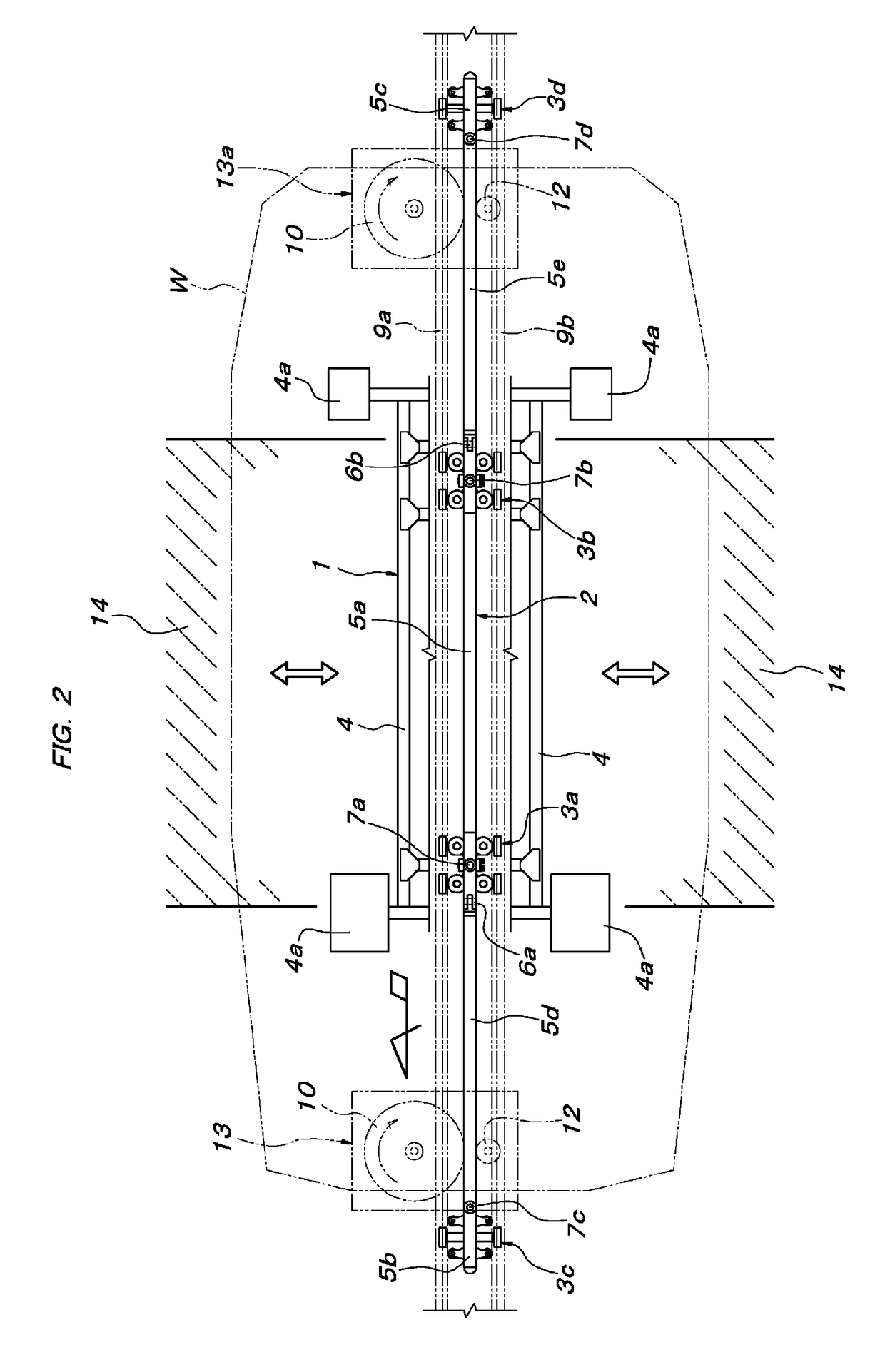 Traveling route structure of conveying traveling body