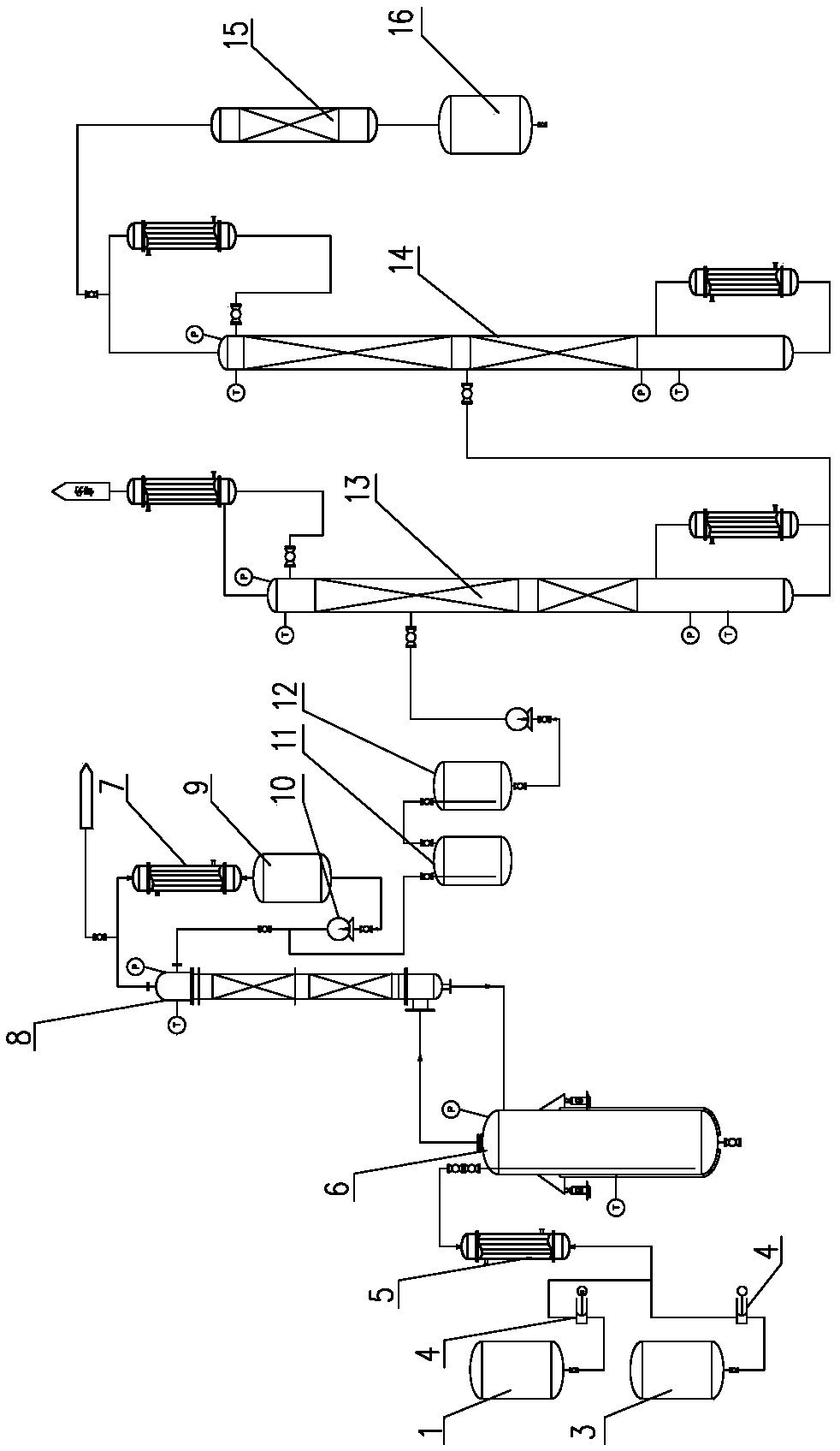 Preparation device and preparation method for 2,3,3,3-tetrafluoropropene