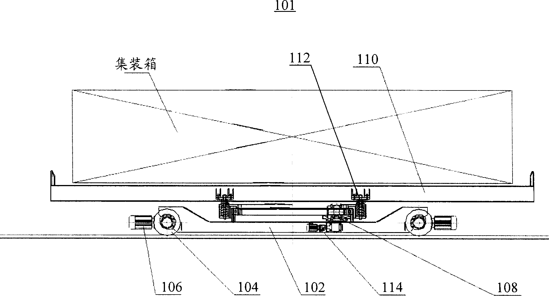 Scheme for laying container terminal and assemble and unassembled flow