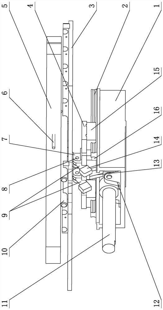 One-way rotary clamping mechanism