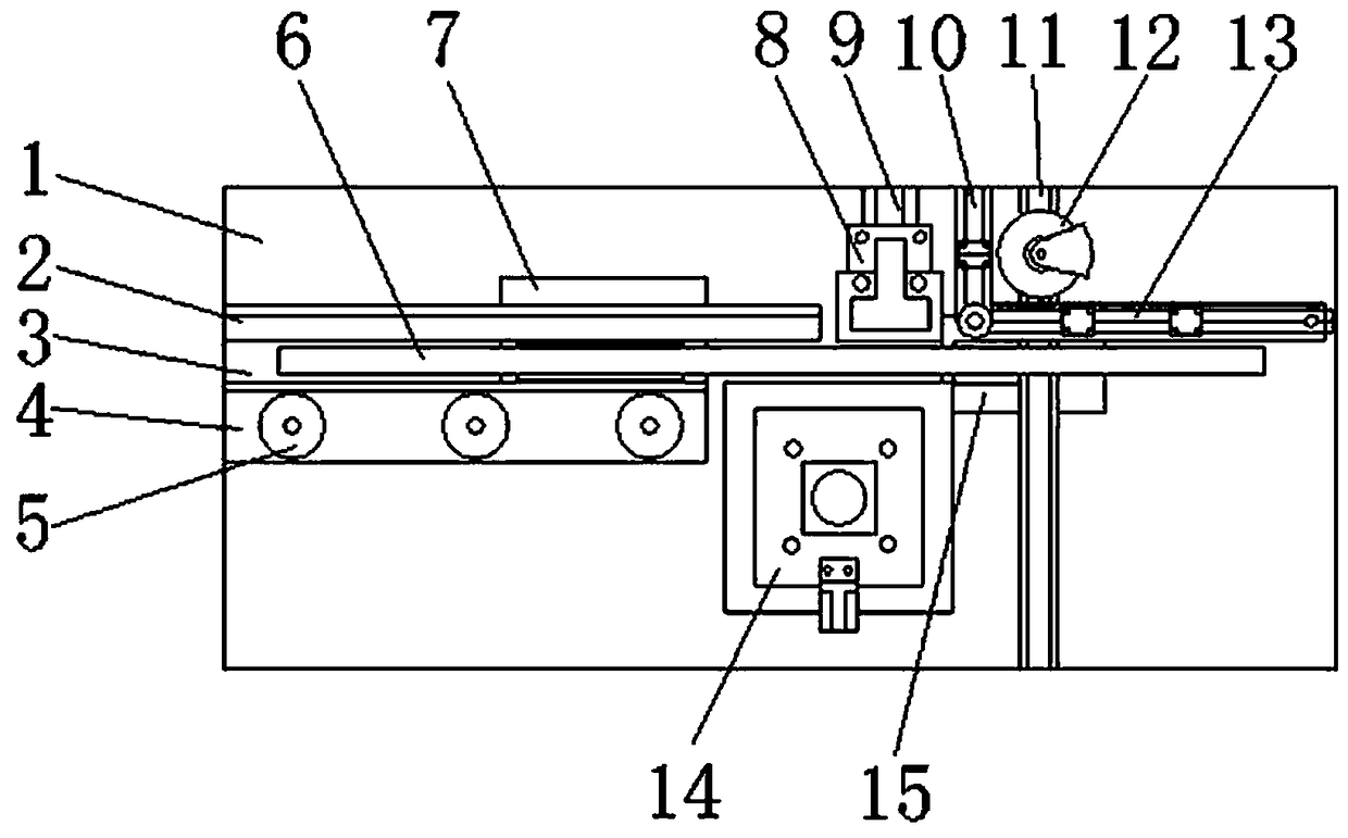 Automatic bending device for hollow glass aluminum parting strip